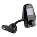 Pikkukuva 4 / 8: Auton FM-lähetin langaton Bluetooth MP3-soitin laturi sisäänrakennettu mikrofoni AUX-kaapelilla