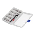 Miniatyrbild 2 av 8: 600st Datorskruvar Sortimentssats Micro Flat Head M2 M2.5 M3 med skruvmejselborste (silver)