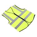 Miniatyrbillede 3 af 8: Reflekterende sikkerhedsvest i polyester med høj synlighed og lomme til arbejder, ingeniør, XL