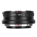 Miniatyrbilde 1 av 8: Fikaz C/Y&#8209;NIK Z-objektivadapterring for CONTAX/Yashica C/Y-monteringsobjektiver til for Nikon Z-montert kamera
