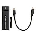 Miniatyrbild 1 av 8: M.2 NVMe SSD-hölje 10 Gbps 2 TB USB 3.1 Typ C UASP-protokoll Typ C SSD-hölje för 2230 2242 2260 2280 SSD Svart Typ C till C-kabel
