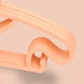 Miniatyrbilde 6 av 6: 10 stk. Oppbevaringshengere for barn i plast, tykke kleshengere med sløyfeknute for tørking av frakker til småbarn og babyer, oransje