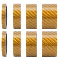 Miniatyrbillede 1 af 8: 2 sæt kulfiber 5/10/15/20 mm Cykelheadset Forgaffel Spacer Stængel Cykelskive Guld