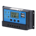 Miniatyrbillede 3 af 8: 60A Solar Charge Controller med Dobbelt USB-Port 5V Auto PWM LCD-Display Solpanel Batteri Regulator