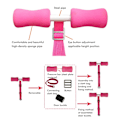 Miniatyrbilde 4 av 8: Hamstring Curl Strap Bærbar Justerbar Døråpning Sit Up Treningshjelp Mage Trener for Hjemmetrening Arbeidsreiser