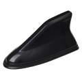 Miniatyrbilde 1 av 8: Piano Coating Biltak Antenne Radio Signal Shark Fin Antenne Eksteriør Tilbehør for Auto Black