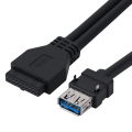 Miniatyrbilde 2 av 8: USB3.0 19/20PIN Skrivebord Front Hovedkort Panel Monteringskabel med Faste Føtter (0.6 m)