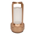 Miniatyrbillede 6 af 8: Led-bordlampe med krystallampe, 3 farvetemperaturer, berøringskontrol, USB-genopladelig, til hjemmet, rosaguld