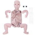 Pikkukuva 1 / 8: Maalaamaton Reborn-nukke DIY-taapero Koko vartalo Silikoni Baby Head Limbs SetMaalaamaton nukke-sarja