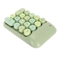 Miniatyrbillede 7 af 8: Trådløst Numerisk Tastatur 2.4G 18 Taster Lav Støj Retro Farverigt Rundt Tastatur Nummerblok til Computer Bærbar