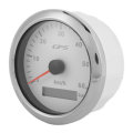 Miniatyrbillede 5 af 8: 85mm GPS-hastighedsmåler 0‑60KM/H LCD-display Kilometertæller med justerbar baggrundsbelysning til biler, både 9‑32V DC Hvid