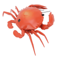 Miniatyrbillede 5 af 8: RC Krabbe Legetøj Pædagogisk Simuleret Sea Life Dyr Elektrisk Krabbe Dyremodel til børn Fødselsdagsgave Rød