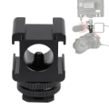 Miniatyrbillede 5 af 8: Metalkamera Tri Hot Shoe Mount Adapter til mikrofon LED Video Light Monitor