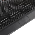 Miniatyrbild 5 av 5: Laptopkylare Kylplatta Bas Stor Fläkt USB-stativ för 14\" eller Mindre Notebook Svart