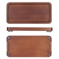 Miniatyrbilde 5 av 6: Kaffebrett Bambus Japansk Tebrett Fruktfat for Husholdningskaffebord Store Sofaer