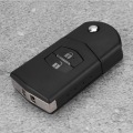Miniatyrbillede 5 af 8: Flip 2-knaps fjernbetjeningsnøglehus Skaldæksel passer til MAZDA 2 3 5 6 RX8 MX5 2B