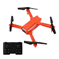 Pikkukuva 7 / 8: XT8 Mini Drone Ilmakuvaus RC FPV Drone 4K Kaksoiskamera Monivärinen Valo Lentolelut Oranssi Kolme Akkua
