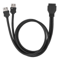 Miniatyrbilde 1 av 8: USB3.0 19/20PIN Skrivebord Front Hovedkort Panel Monteringskabel med Faste Føtter (0.6 m)