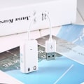 Miniatyrbillede 3 af 8: Hvid USB 2.0 Kanal Virtuel 7.1 effekt Xear 3D Lydkort Adapter Til XP