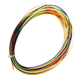 Miniatyrbillede 8 af 8: 12m 1.30mm Tennis Racket Strenge Fantastisk Regnbue Elastisk Blød Strenge Slåbar Tennis Racket Tråd