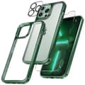 Transparent Case For Iphone15 Pro Max/15 Plus/15 Pro/15 With 2*Screen Protectors+2*Camera Protectors Full Coverage Case For Iphone 15 Series