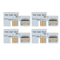 Miniatyrbillede 1 af 8: Konsol Micro Storage Card Adapter Spilkonsol Hukommelseskortlæser til GC SD2SP2 SDLoad SDL 4 stk. Hvid