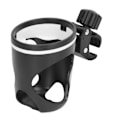 Miniatyrbilde 6 av 8: Universal svart ABS-plast koppholder for barnevogn, fritt justerbar roterbar foreldre flaskeholder