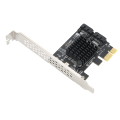 Miniatyrbillede 2 af 8: PCIE til 2-ports SATA 3.0 udvidelseskort PCI Express SATA adapter understøtter AHCI1.0 IDE-tilstand