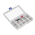 Miniatyrbild 1 av 8: 600st Datorskruvar Sortimentssats Micro Flat Head M2 M2.5 M3 med skruvmejselborste (silver)