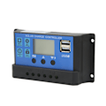 Miniatyrbild 5 av 8: 12V 24V Solcellsladdningsregulator USB-port Överladdningsskydd Solpanel Batteriregulator med LCD-display 20A