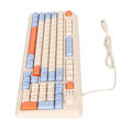 Miniatyrbillede 7 af 8: Spil Tastatur Farvet Baggrundsbelyst Ledningsført 94 Taster Tastatur til Desktop Computer Notebook