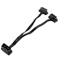 Miniatyrbillede 4 af 8: 16-pin OBD forlængerkabel, lige han til dobbelt lige hun Y-splitter adapter konnektor OBD2 albue flad linje 0,3 meter