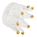 Miniatyrbilde 3 av 8: Makeup Svampholder Crown Design Blender Egg Puff Tørkestativ Rammestativ for hjemmet