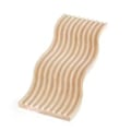 Miniatyrbilde 1 av 5: Bøk Tretallerken Tykk Økologisk Venlig Tretjæreplate Serveringsbrett for Sushi Brød Fruktkake Bølget (30x12x2cm/11.8x4.7x0.8in)
