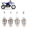 Miniatyrbild 6 av 8: 4 st 2-takts tändstift passar PW50 PW80 PW60 LT50 LT80 Scooter Motorcykel E6TC