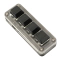 Pikkukuva 8 / 8: Ohjelmoitava näppäimistö USB 4 näppäintä Mini kannettava mekaaninen näppäimistö HID DIY ohjelmoitava näppäimistö RGB OSU peli näppäimistö