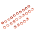 Miniatyrbillede 8 af 8: 25 stk Spaltede Tungsten Fluestrikperler Jig Kroge Fiskegrej Tilbehør (3,8 mm)