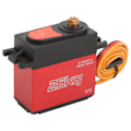 Miniatyrbilde 4 av 8: Servo Motor Digital 25kg Vanntett Metallgir 180° Kontrollvinkel for Robot RC Bil Rød
