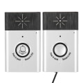 Miniatyrbilde 1 av 6: 2.4GHz Mini Bærbar Toveis Stemme Intercom Trådløs Dørklokke Interfonsystem
