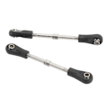 Miniatyrbild 1 av 8: 2st RC Car Pull Rod Professionell RC Front Övre Pull Rod för 1/10 RC Bilar Svart Silver
