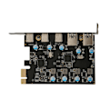 Miniatyrbillede 2 af 8: UP5300 5 Ports USB 3.1 PCIe Udvidelseskort 5Gbps Hurtig Transmission Desktop PC Udvidelseskort til Windows 7 8 10 til OS X