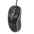 Miniatyrbillede 2 af 8: Ledningsforbundet Mus Letvægts Hul Ergonomisk Optisk Sensor USB Computer RGB Gaming Mus Sort til Kontor