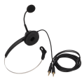 Miniatyrbillede 4 af 8: H360-PC PC Monaural Headset Enkeltøret Headset med ledning med 3-sektion dobbelt 3,5 mm stik og støjreducerende mikrofon