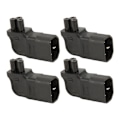 Miniatyrbillede 5 af 8: 4 stk. IEC320 C14 til IEC320 C5 Strømadapter 90 Grader Højre Vinkel IEC320 C14 Han til C5 Hun Strømadapter 250V