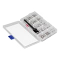 Miniatyrbild 3 av 8: 600st Datorskruvar Sortimentssats Micro Flat Head M2 M2.5 M3 med skruvmejselborste (silver)
