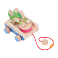 Miniatyrbillede 3 af 8: Krokodille tromme trækdyr til babyer - trækdyr til babyer i gummitræ til børn over 1 år