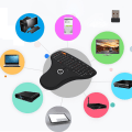 Miniatyrbilde 4 av 8: N5901 QWERTY Tastatur Trackball 2.4G Trådløs Mini USB MultiMedia Tastatur for TV Datamaskin