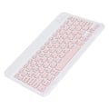 Miniatyrbilde 5 av 8: Trådløst tastatur 10in UltraSlim Sklisikker Design Stille Skriving Raskt Bærbart Tastatur for Android IOS/Windows (Rosa)