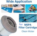 Miniatyrbillede 5 af 5: 6-pak Erstatningsfilter til MSpa FD2089, Filterpatron til Swimmingpools og Spa