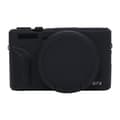 Blødt silikoneetui med linsebeskytter til Canon PowerShot G7 X Mark III/G7X3 Sort Svart
